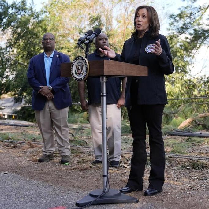 The Latest: Harris campaigns in Wisconsin and Trump in Michigan in battle for 'blue wall' states